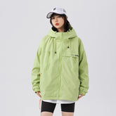 Unisex Jacket Windproof Shell Jacket Jacket Men's and Women's Loose Casual Mechanical Style Hooded Jacket
